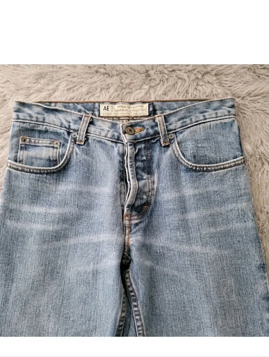 Vintage American Eagle Festival Cottagecore Blue Jeans Boho 90s Y2k Hippie 2 - Picture 5 of 12